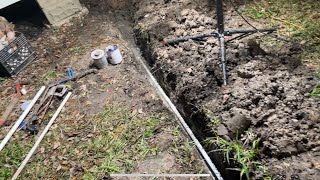 home WATER main LINE replacement from meter to house DIY
