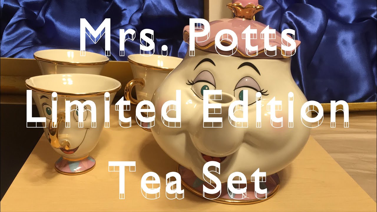 Beauty And The Beast Mrs. Potts Limited Edition Tea Set YouTube