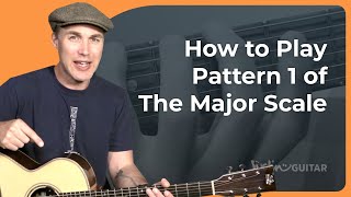 How to play Pattern 1 of the Major Scale on guitar