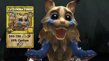 Wizard101: New Karamelle Myth Spell: Tatzlewurm Terror (Level 130)