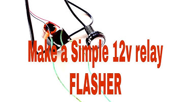 Without IC | how to make simple oscillator/flashing/blinking lights using DC relay