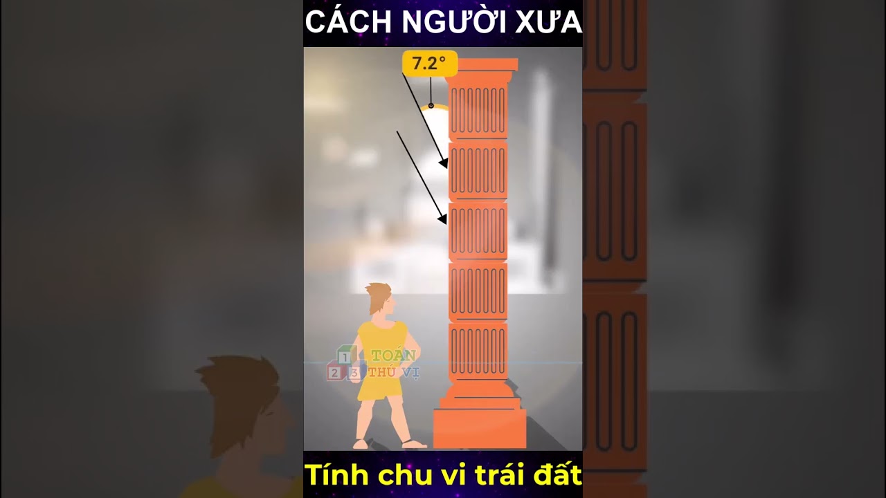 #Shorts Cách các cụ ngày xưa tính chu vi trái đất? Bạn có thể hình dung được nó đơn giản hay không!