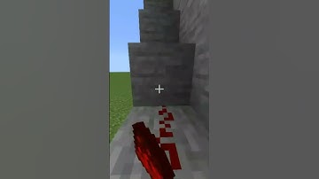 minecraft redstone build hacks #minecraft #buildhacks #shorts #hiddenstaircase
