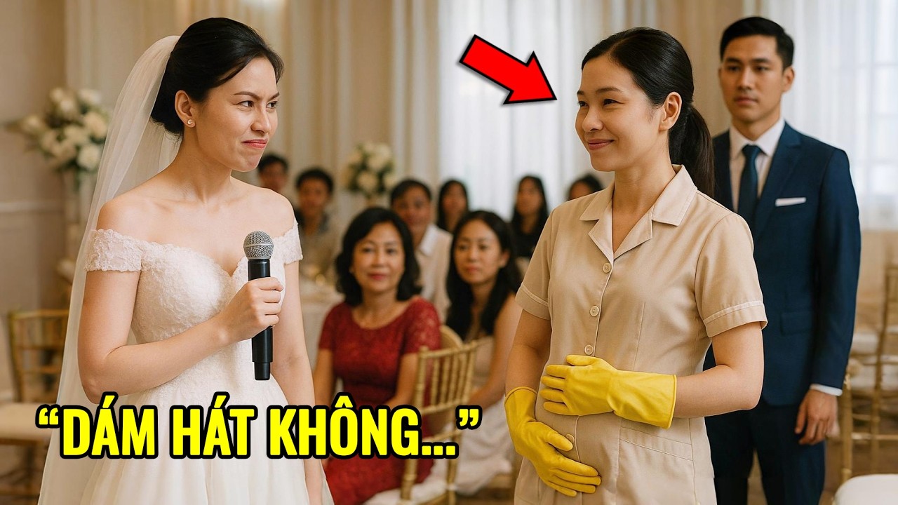 Vợ tỷ phú ép cô giúp việc nghèo hát giữa đám cưới — Và cái kết khiến cả hội trường chết lặng!