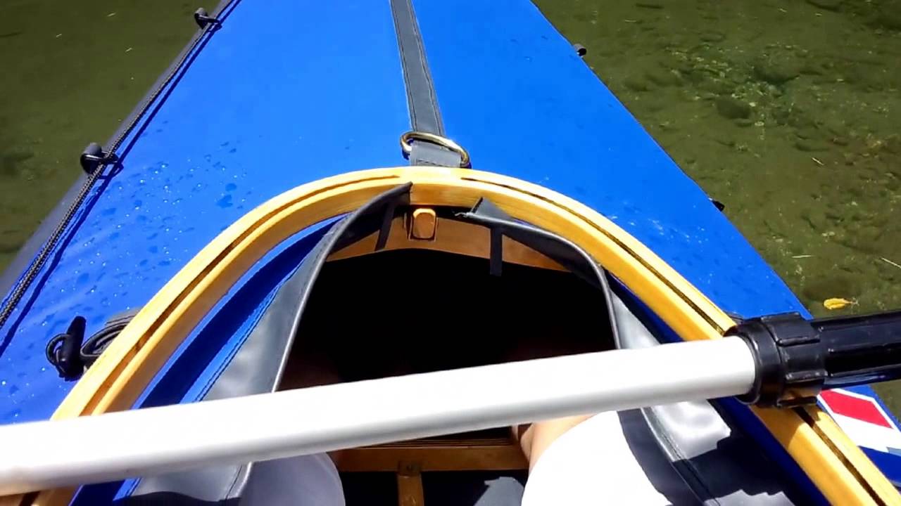 Nautiraid wooden folding kayak - YouTube