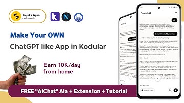 ChatGPT Like App Extension And AIA File Kodular || Kodular Aia File || Ai App Kodular || Rajaks Gyan