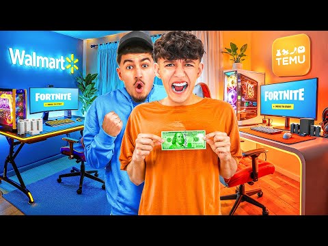 We Built Walmart Vs Temu Gaming Setups To Play Fortnite!