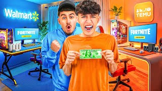 We Built Walmart vs Temu Gaming Setups To Play Fortnite!