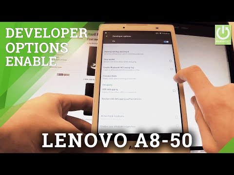 Enable Developer Options in LENOVO A8-50 - Allow USB Debugging