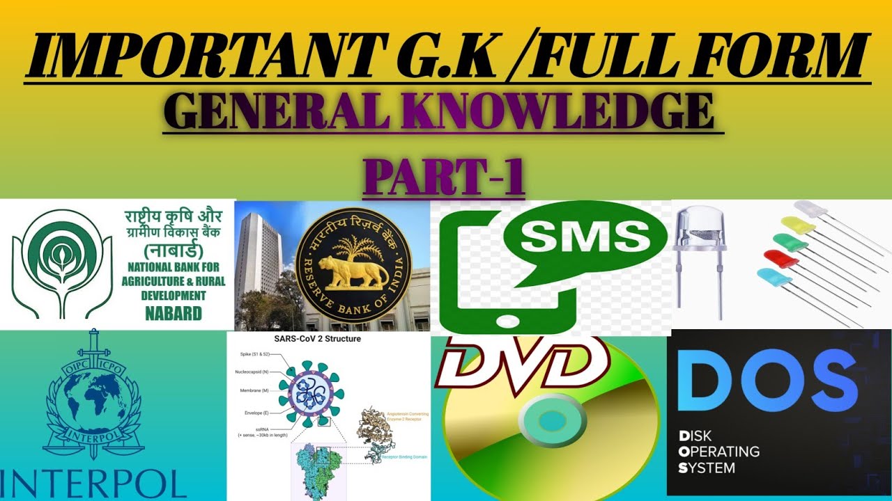 Important G K Full Form NABARD SMS DOS VAT RBI PART 1 VINODGSM Important G K Full Form NABARD SMS DOS VAT RBI PART 1 VINODGSM