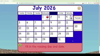 Starfall Daily Calendar - July 30, 2026