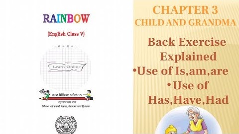 |Class 5th|English|PSEB|Chapter 3[Child And Grandma]Back Exercise