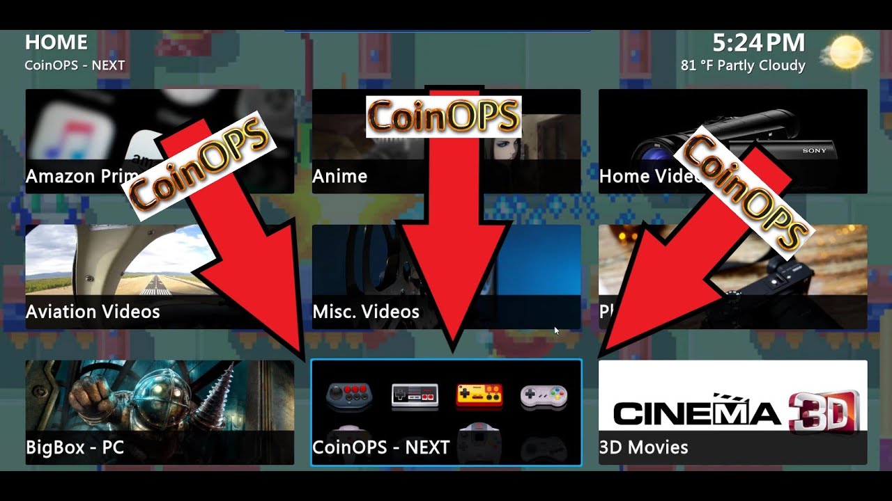 Launch CoinOps From Kodi's Mainscreen - Let's Make A Widget!!! - YouTube