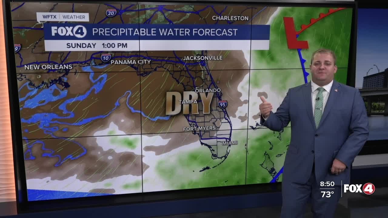 FORECAST: Drier air moving for the weekend - YouTube
