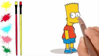 How to Draw Bart Simpson: Creative Magical Art | Step by Step Drawing | Easy Drawing | Magic Art 🎨