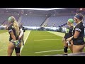 Legends Football League warm ups