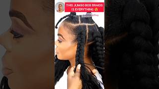 Jumbo bob Braids in 10 Minutes - Fastest Braidstyle Ever