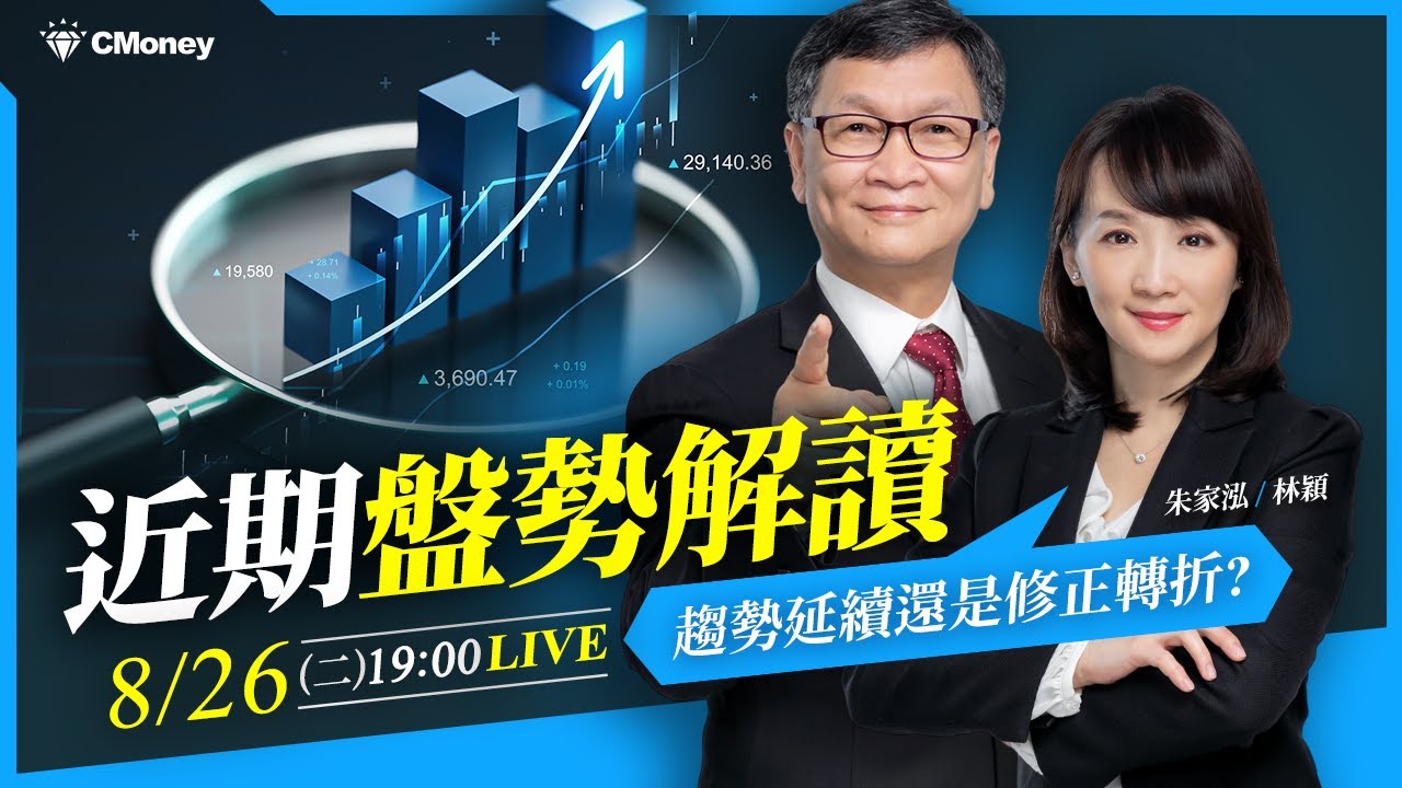 【朱家泓x林穎】近期盤勢解讀｜趨勢延續還是修正轉折？老師直播中帶你解析