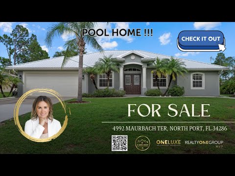 4992 Maurbach Terrace, North Port, FL home video tour