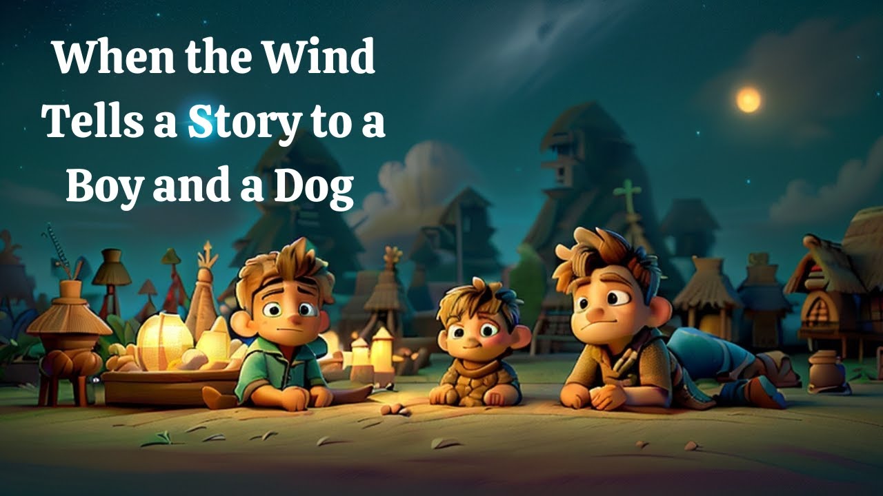 When the Wind Tells a Story to a Boy and a Dog | Calming Bedtime Story for Kids