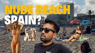 Beach Of Spain Barcelona Beach? Vlog 174 Spain Vlog Hindi