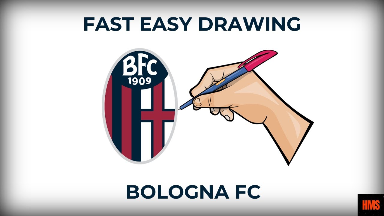 Easy Drawing Bologna 1909 / How to Draw Football Club Logos Bologna