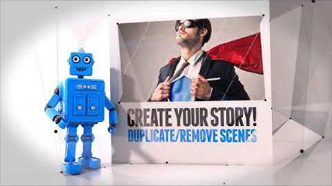 Robot Promo Intro | After Effects Template | Video Displays