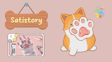 Satistory: Tidy Up 🐶 Level 1 - Clean The Paw 🐾 Gameplay Walkthrough 🍀 #satistory #tidyup