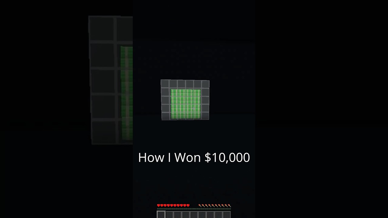 How I Won $10,000 in Minecraft #shorts  #minecraft #gaming
