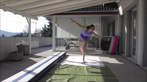 Gymnastics | Camel Spin on Floor