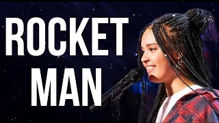 Sara James - Rocket Man (Lyric Video)by Elton John | STUNNING Performance | AGT 2022