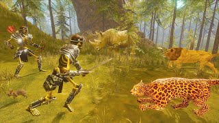 Skeleton King VS Lion Tiger Rhino Hippo Leopard Elephant Giraffe Part 1 screenshot 3