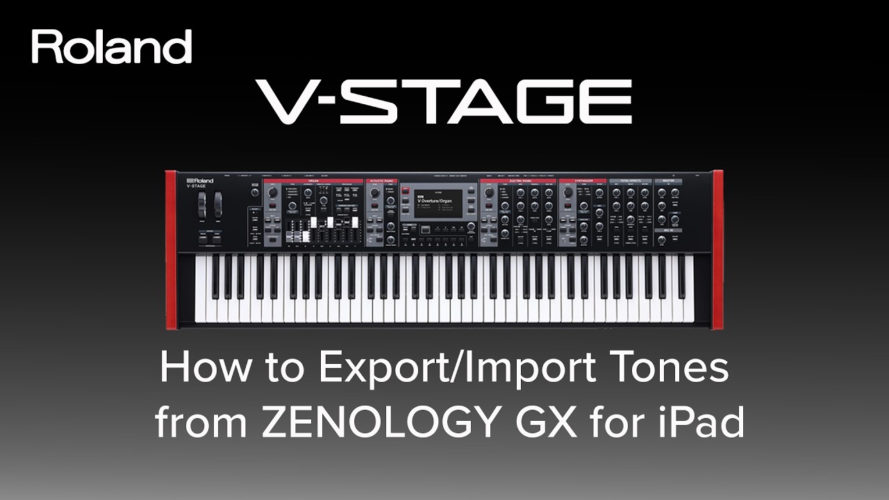 シオページ Roland V-STAGE - How to Export Import Tones from ZENOLOGY GX for