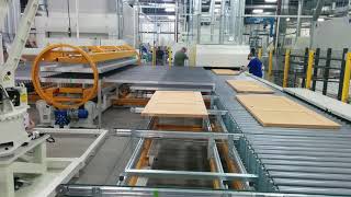 Robotic Loading of Doors into High Speed Finishing Line