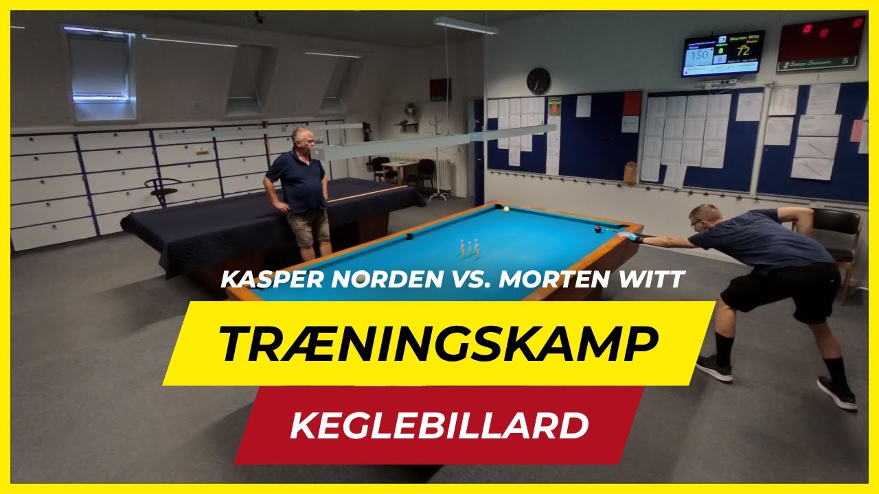 Keglebillard - Træningskamp - Kasper Norden vs. Morten Witt (4. August 2025)