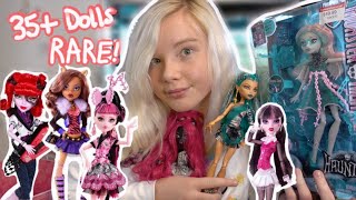 HUGE RARE MONSTER HIGH DOLL HAUL! (35  Dolls)