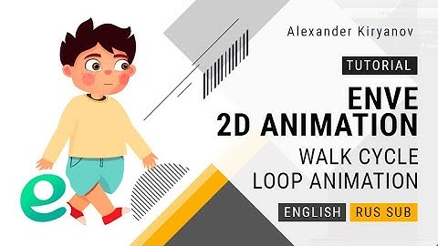 Enve. 2d animation. Walk cycle. Loop expression for animation