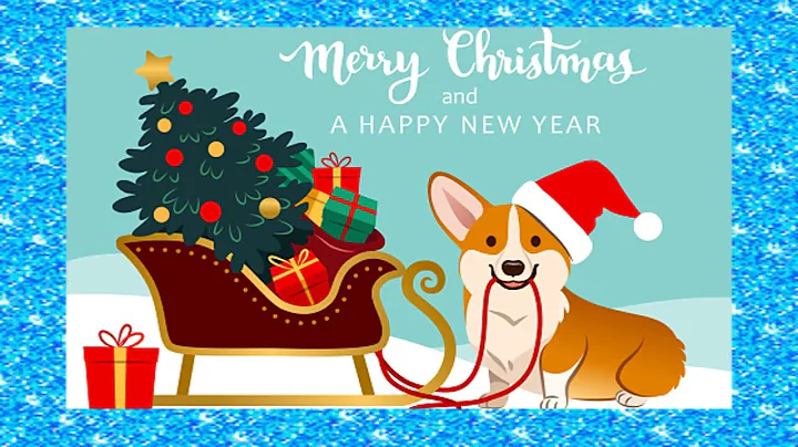 Christmas Card of Corgis