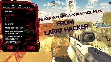 chicken gun new mod menu by @LaryHackerOfficial V2.9.01 link in coments