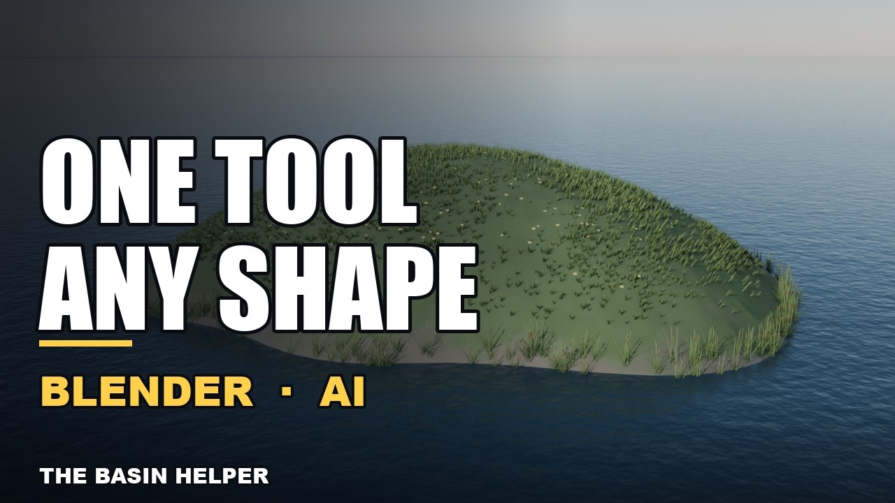 One Tool. Any 3D Shape: How the Basin Helper Works in Blender