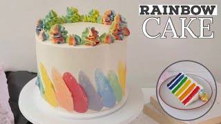 How to Make A Rainbow Cake | Easy Recipe | Just Cook!