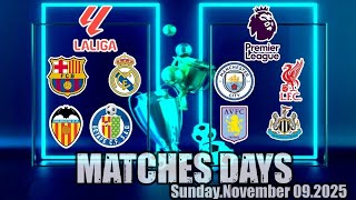 Kick-Off Alert Premier League And La Liga Match Times Sunday, November 9Th