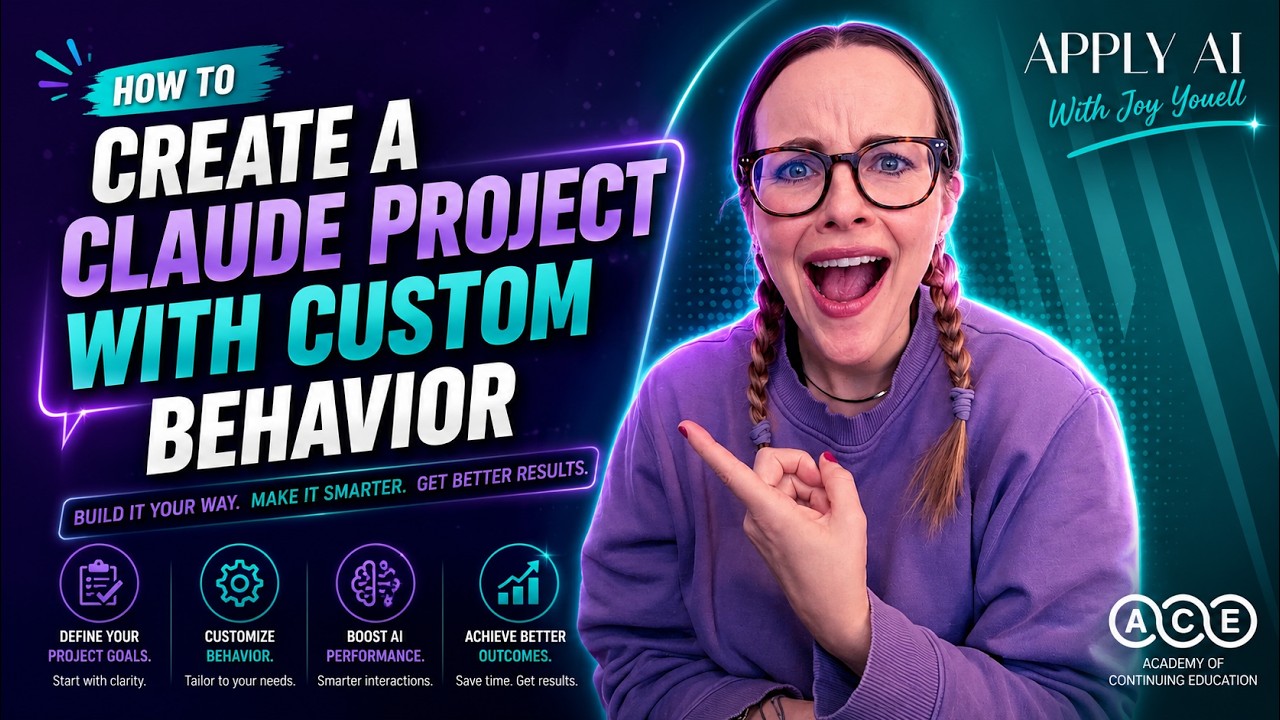 How to Set Up a Claude Project for Custom Chatbot Experiences - YouTube