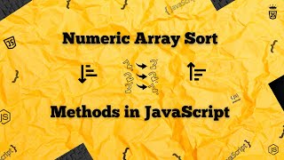 #24 Numeric🔢Array Sorting in JavaScript | Random🎲 vs Numeric Sort in JS