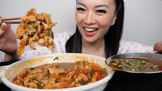 PORK HOTPOT (ASMR EATING SOUNDS) LIGHT WHISPERS | SAS-ASMR