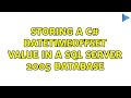 Storing a c# DateTimeOffset value in a SQL Server 2005 database (3 Solutions!!)