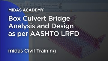 Box Culvert Bridge Analysis and Design as per AASHTO LRFD Bridge Design midas Civil