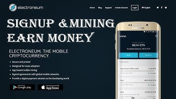 How To Sign Up Electroneum Wallet  & Earn Money Mobile Mining