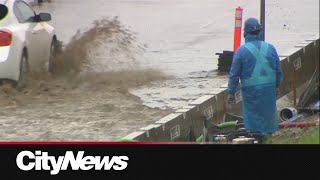Heavy Alberta rainfall triggering flood warnings and dousing wildfires