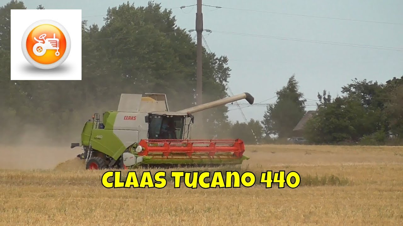 Harvest 2018 Claas Tucano 440 Harvesting And Unloading Grain Youtube